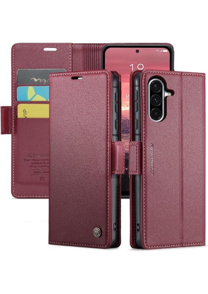 Galaxy A56 Kickstand Anti Dolandırıcılık Kart Yuvası Cüzdan Için Flip Case (Yurt Dışından) indirimleri