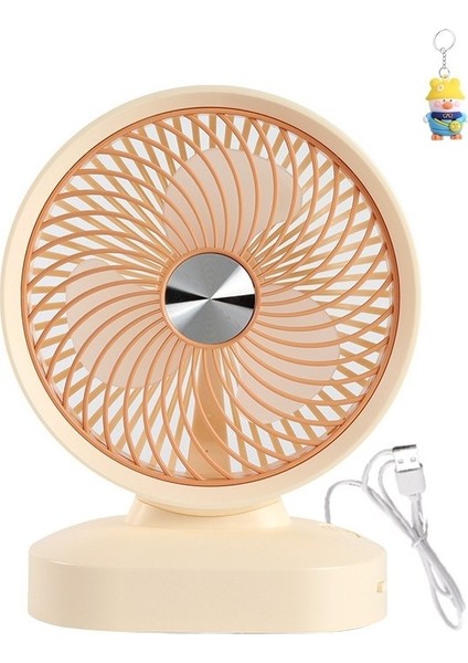 Masaüstü Fan Büyük Masaüstü 8 Inç USB Rüzgar Sessiz Ofis Elektrikli Fan (Yurt Dışından)