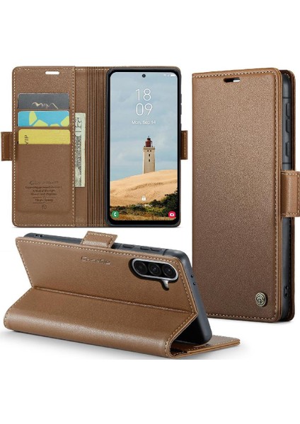Galaxy A56 Kickstand Anti Dolandırıcılık Kart Yuvası Cüzdan Için Flip Case (Yurt Dışından) indirimleri