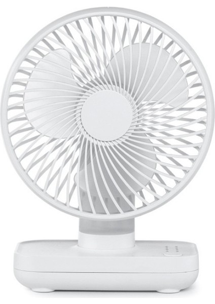 D606 4W USB Şarj Edilebilir Masaüstü Fan Pembesi (Yurt Dışından)