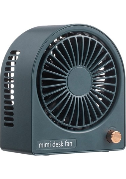 Güçlü Rüzgar ile Taşınabilir Masa Fanı USB Şarj Edilebilir Mini Fan -Yeşil (Yurt Dışından)