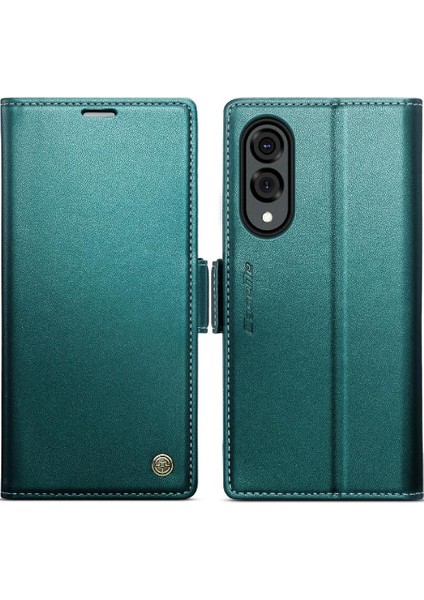 Galaxy S25 Kenar Kickstand Darbeye Vaka Kart Yuvası Için Flip Case (Yurt Dışından)