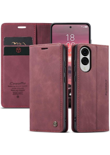 Galaxy S25 Kenar Durumda Kart Yuvası Için Flip Case Kickstand Flip Folio (Yurt Dışından)