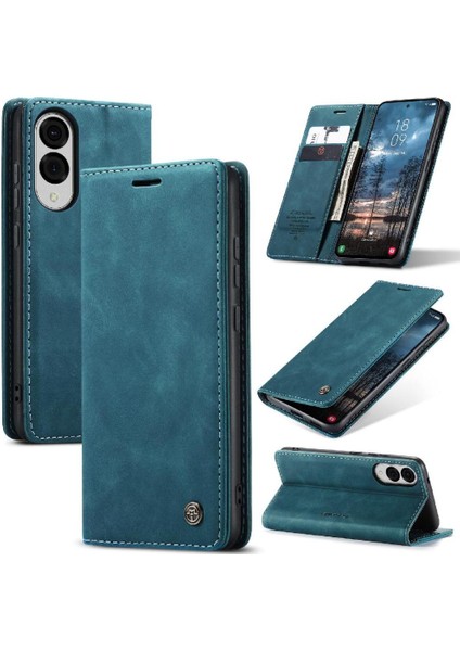 Galaxy S25 Kenar Durumda Kart Yuvası Için Flip Case Kickstand Flip Folio (Yurt Dışından)