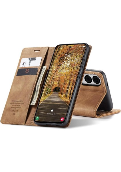 Galaxy S25 Kenar Durumda Kart Yuvası Için Flip Case Kickstand Flip Folio (Yurt Dışından)