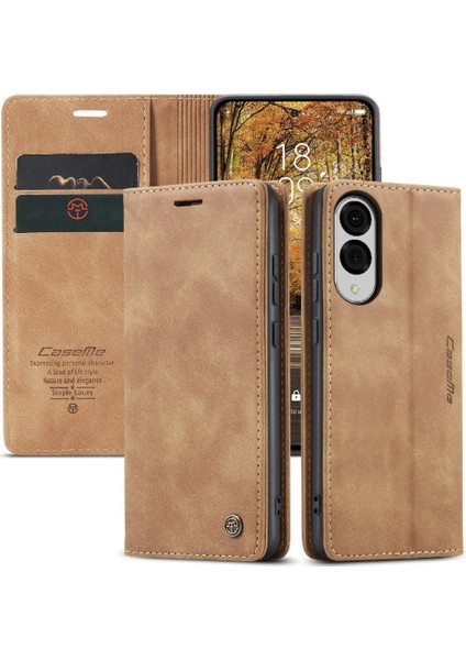 Galaxy S25 Kenar Durumda Kart Yuvası Için Flip Case Kickstand Flip Folio (Yurt Dışından)