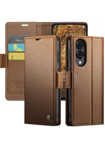 Galaxy S25 Kenar Kickstand Darbeye Vaka Kart Yuvası Için Flip Case (Yurt Dışından)