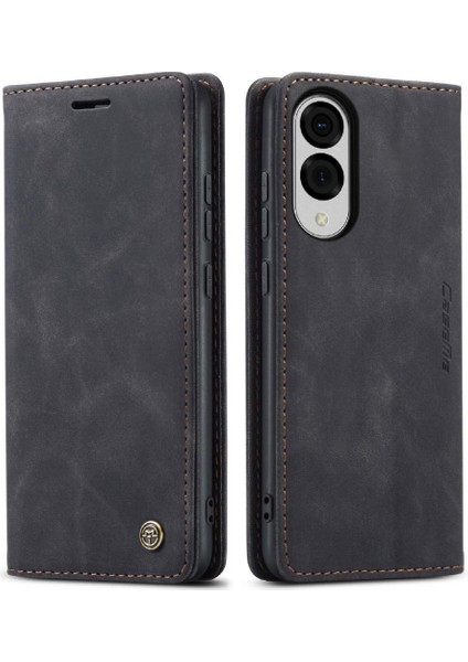 Galaxy S25 Kenar Durumda Kart Yuvası Için Flip Case Kickstand Flip Folio (Yurt Dışından)