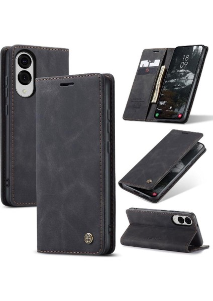 Galaxy S25 Kenar Durumda Kart Yuvası Için Flip Case Kickstand Flip Folio (Yurt Dışından)