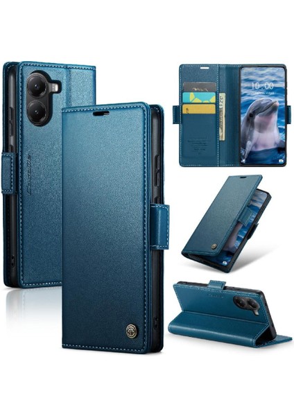 Poco X7 Pro Anti Dolandırıcılık Kart Yuvası Darbeye Vaka Için Flip Case (Yurt Dışından)