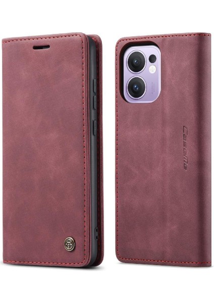 Oppo Reno 13F/5G Için Flip Case Kart Yuvası Kickstand Vintage Pu Flip (Yurt Dışından) indirimleri