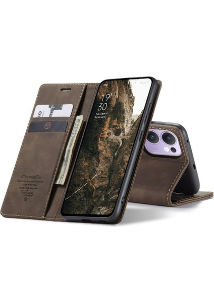 Oppo Reno 13F/5G Için Flip Case Kart Yuvası Kickstand Vintage Pu Flip (Yurt Dışından) indirimleri