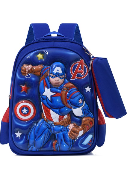 Karikatür Okul Çantası 3D Üç Boyutlu Omuz Çantası (Yurt Dışından)