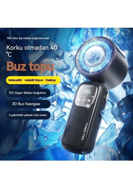 Mini Yaratıcı Dijital Ekran Asılı Boyun El Girdap Katlanır Fan (Yurt Dışından) fiyatları