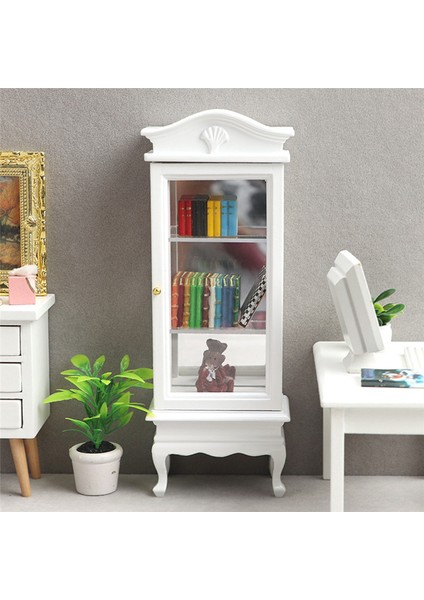 1/12 Dollhouse Minyatür Mobilya Dolabı Ahşap Tek Kapı Kitaplık Vitrin Dollhouse Mutfak Yemek Için (Yurt Dışından) indirimleri