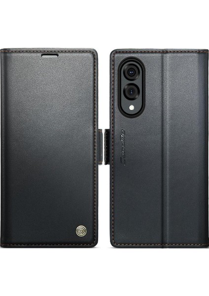 Galaxy S25 Kenar Kickstand Darbeye Vaka Kart Yuvası Için Flip Case (Yurt Dışından)