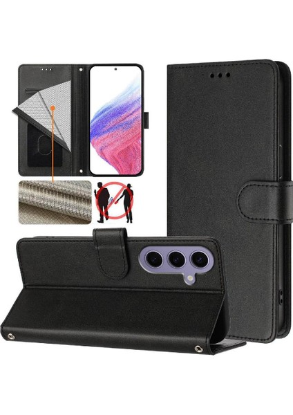 Galaxy S24 Kart Tutucu Rfıd Engelleme Için Klasik Stil Flip Case (Yurt Dışından) indirimleri