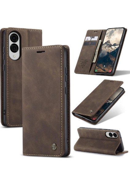 Galaxy S25 Kenar Durumda Kart Yuvası Için Flip Case Kickstand Flip Folio (Yurt Dışından)
