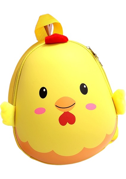 Karikatür Yumurta Kabuğu Omuz Çantası 3-6 Yaş Erkek ve Kız Sevimli Civciv Anaokulu Okul Çantası (Yurt Dışından)