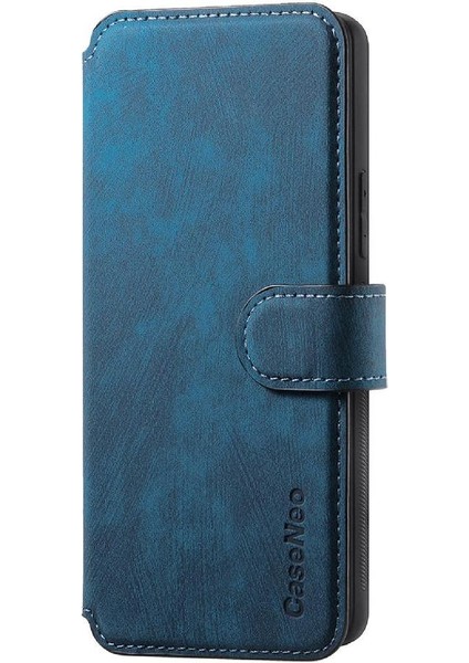 Galaxy S25 Kenar Cüzdan Retro Mıknatıs Koruyucu Kart Için Flip Case (Yurt Dışından)