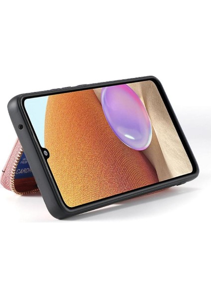 Galaxy S25 Kenar Premium Deri Standı Ayarlanabilir Kordon Için Kılıf (Yurt Dışından)