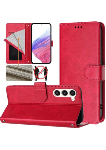 Galaxy S23 Kart Tutucu Rfıd Engelleme Için Klasik Stil Flip Case (Yurt Dışından) indirimleri