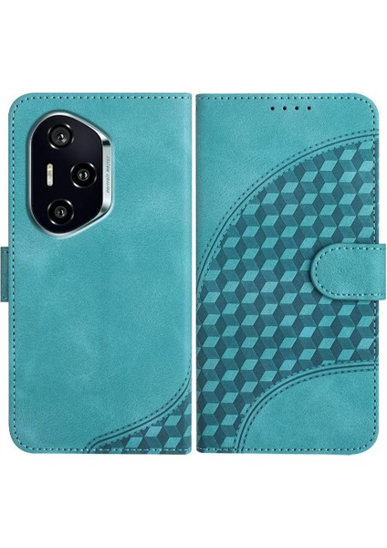 Onur Için Flip Case 400 Manyetik Kart Tutucu Geometrik Desen Flip Pu (Yurt Dışından)