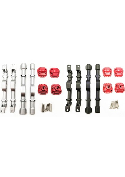 Metal Ön ve Arka Köprü Aks Konut Case Mn D90 D91 MN99 MN99S 1/12 Rc Araba Yükseltme Parçaları Aksesuarları, Gümüş (Yurt Dışından) modelleri