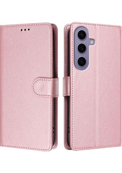 Galaxy S24 Kart Tutucu Rfıd Engelleme Için Klasik Stil Flip Case (Yurt Dışından)