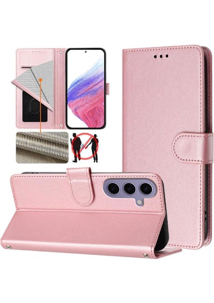 Galaxy S24 Kart Tutucu Rfıd Engelleme Için Klasik Stil Flip Case (Yurt Dışından) indirimleri