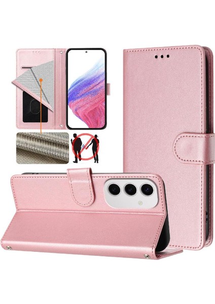 Galaxy S24 Fe Manyetik Kapatma Cüzdan Için Klasik Tarzı Flip Case (Yurt Dışından) indirimleri