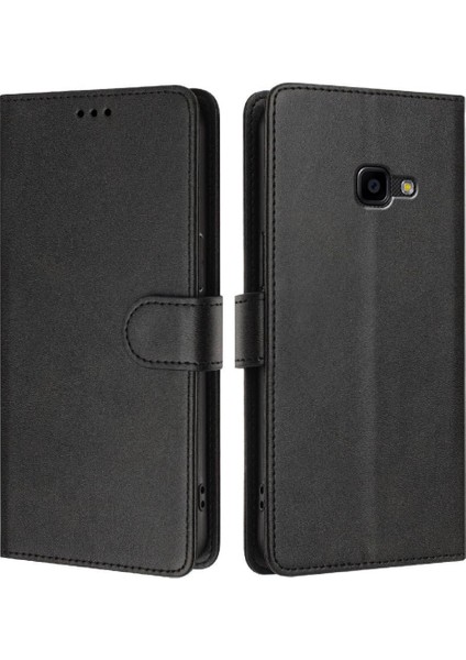 Galaxy Xcover 4s Darbeye Dayanıklı Kart Kılıfı Için Klasik Stil Flip Case (Yurt Dışından)