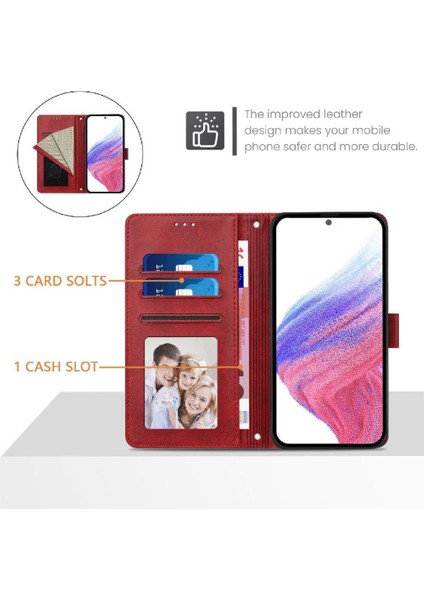 Galaxy Xcover 4s Darbeye Dayanıklı Kart Kılıfı Için Klasik Stil Flip Case (Yurt Dışından) fırsatları