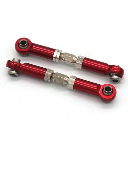 2 Adet Metal Ön Direksiyon Çubuğu Bağlantı Çubuğu Mjx H16 16207 16208 16209 16210 1/16 Rc Araba Yükseltme Parçaları Aksesuarları, Kırmızı (Yurt Dışından)