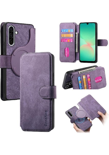 Galaxy A26 Cüzdan Mıknatıs Koruyucu Malzeme Kartı Için Flip Case (Yurt Dışından)