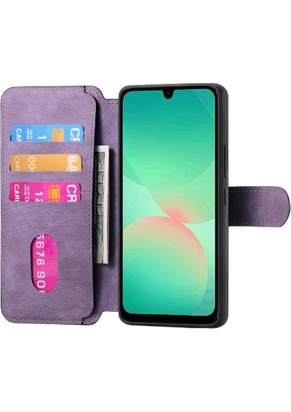 Galaxy A26 Cüzdan Mıknatıs Koruyucu Malzeme Kartı Için Flip Case (Yurt Dışından) fırsatları