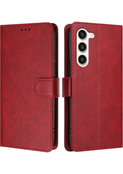 Galaxy S23 Kart Tutucu Rfıd Engelleme Için Klasik Stil Flip Case (Yurt Dışından)