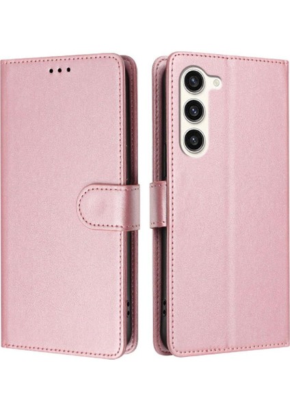 Galaxy S23 Kart Tutucu Rfıd Engelleme Için Klasik Stil Flip Case (Yurt Dışından)