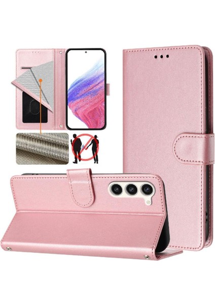 Galaxy S23 Kart Tutucu Rfıd Engelleme Için Klasik Stil Flip Case (Yurt Dışından) indirimleri