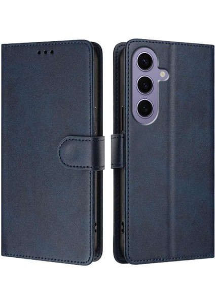 Galaxy S24 Kart Tutucu Rfıd Engelleme Için Klasik Stil Flip Case (Yurt Dışından)