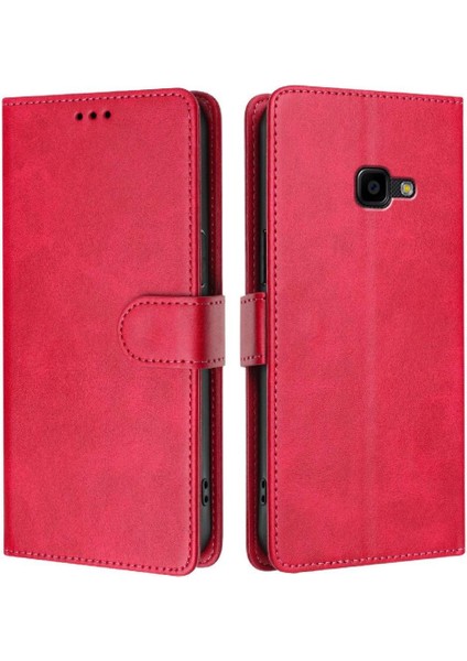 Galaxy Xcover 4s Darbeye Dayanıklı Kart Kılıfı Için Klasik Stil Flip Case (Yurt Dışından)