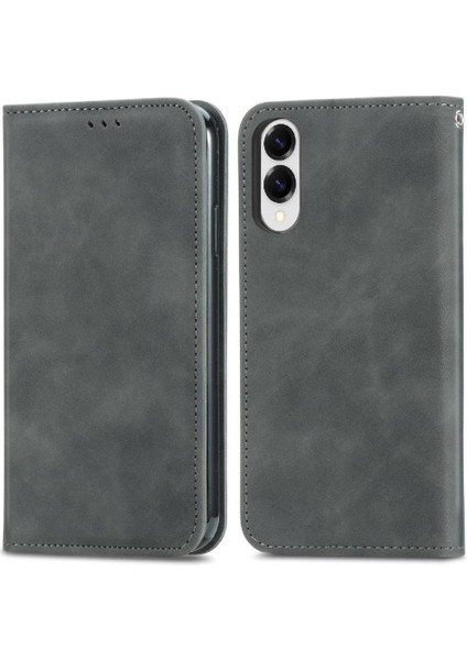 Galaxy S25 Kenar Cüzdan Flip Kapak Deri Kılıf Için Flip Case (Yurt Dışından)