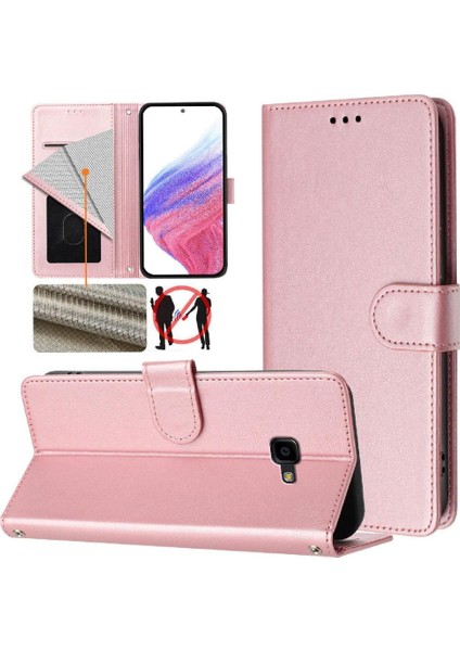 Galaxy Xcover 4s Darbeye Dayanıklı Kart Kılıfı Için Klasik Stil Flip Case (Yurt Dışından)