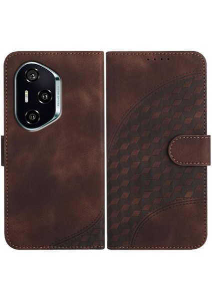 Onur Için Flip Case 400 Manyetik Kart Tutucu Geometrik Desen Flip Pu (Yurt Dışından)
