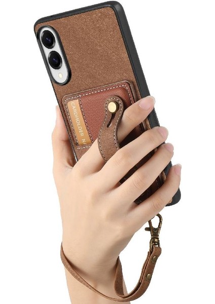 Galaxy S25 Kenar Cüzdan Darbeye Dayanıklı Kayış Bileklik Için Kılıf (Yurt Dışından)