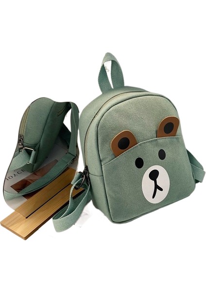 Karikatür Anaokulu Küçük Okul Çantası 3-6 Yaş Bebek Erkek ve Kadın Sevimli Moda Çarpışma Tuval Çocuk Omuz Çantası (Yurt Dışından)