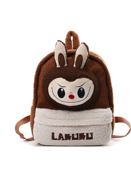 Peluş Bez Çocuk Çizgi Film Anaokulu Öğrencileri Okul Çantası Erkek ve Kız Sevimli Büyük Kapasiteli Omuz Çantası (Yurt Dışından)