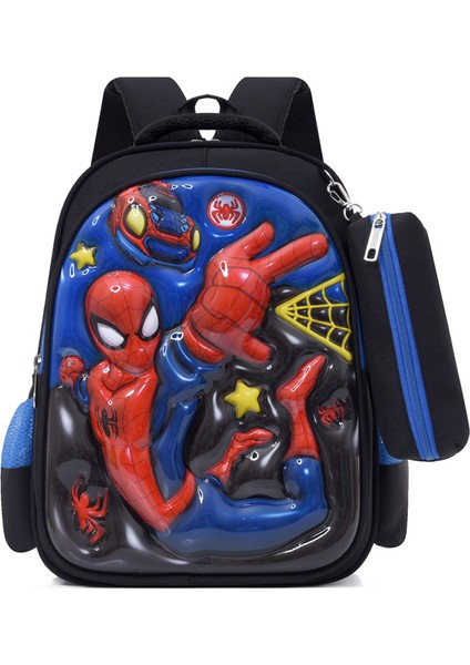 Karikatür Okul Çantası 3D Üç Boyutlu Omuz Çantası (Yurt Dışından)