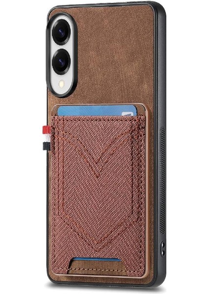 Galaxy S25 Kenar Manyetik Araç Montaj Kot Cep Tasarımı Için Kılıf (Yurt Dışından)