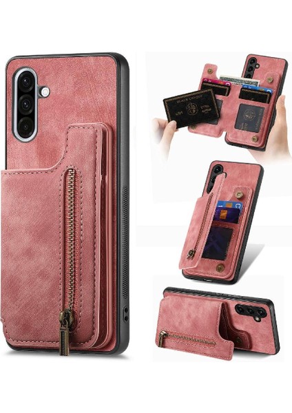 Galaxy A36 Stand Fonksiyonu Için Kılıf Katlanabilir Arka Kapak Vintage (Yurt Dışından)